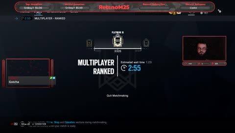 Ranked Gameplay Plat 3