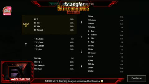 $400 Full FX Gaming League sponsored by Banana 🍌  FINALS 🏆