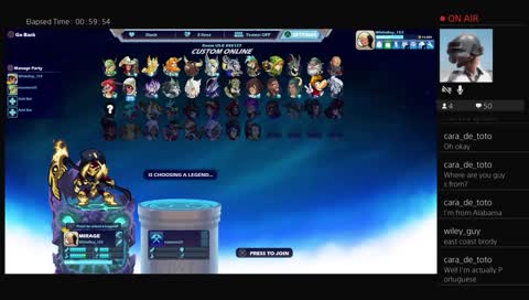 Streaming for my boy while he's at work