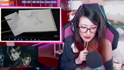 Resident Evil 2 Drawing Leon and Claire | 8 ore con Rykku! ๐๐ชโจ !roccat !instantgaming !ig ๐