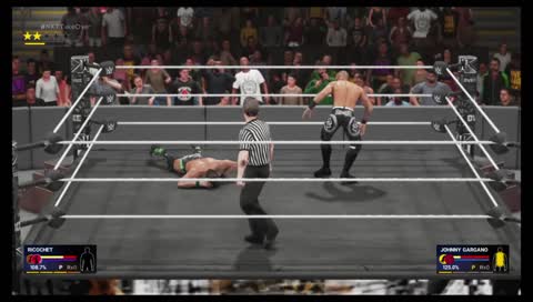 Probando nuevos luchadores Ricochet , dakota , W2K19