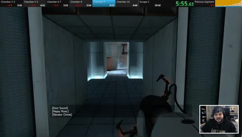 He finally did it! Portal 2 speedrun!