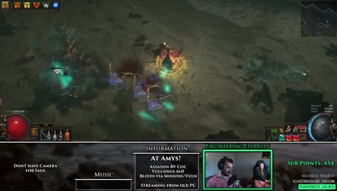 God Tier Stream from Amy's | META CoC Vulconus Assassin Build [BSC] | !hhbetrayal !build !twitter !youtube