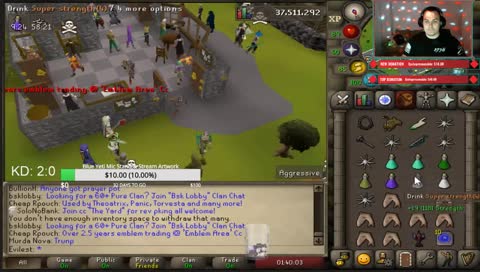 BH Pking | 60 DEF Obby/1DEF Obby | !Songrequest | Chill Conversations