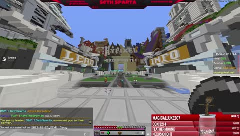 Blocking In A Game? Hypixel MiniGames [OPEN PARTY] | Road to 350