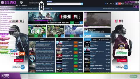 Allkeyshop TV / Gaming news 24/7 / giveaway every 15 min