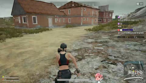 찡긋~!에임극혐 배그뱅송