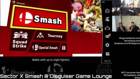 #SSBU #SectorX Smash @ Disguiser 3 (featuring The Great Gonzales, Earthboundy, BCe, etc)