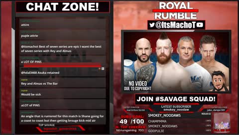 ROYAL RUMBLE WATCH PARTY! (still sick) |💪@ItsMachoT - IG/Twitter