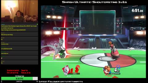 Super Smash Bros. Ultimate Smash Ultimate 1v1 arena (6FFHS). Shout-casting your matches! Final push to my follower goal!