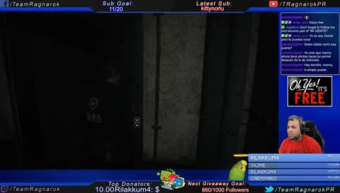 Pañales Ready! #ResidentEvil2 Ep. 3 || Soy Free || 1000 follower giveaway