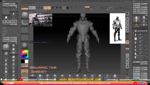 ZBrush 2018 - High Detail 3D Printed Collectibles with Sébastien Giroux - Episode 23
