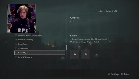 Resident Evil 2 - Leon plays with himself