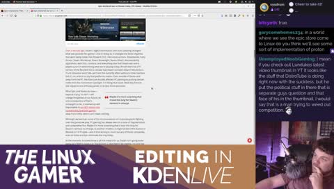 Working on my next video and just chilling.