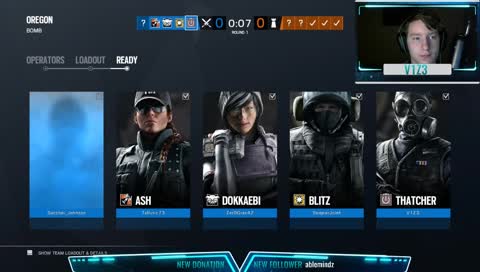 playing r6s, just chilling