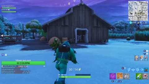 playing Fortnite come out and join and have fun playing with followers song requests