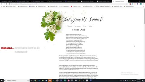 Doing homework, wanna just come and chat? I could use the company : )