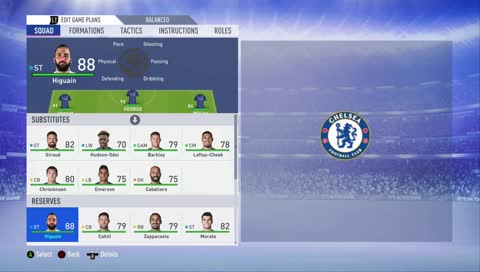 FIFA 19 career mode Manager Chelsea