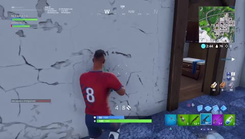 fjortnite med gutane