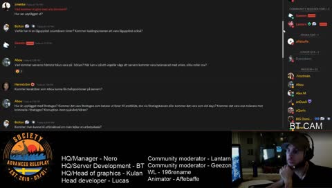 QnA stream 20.00. Svarar på frågor angående servern och releasen imorgon