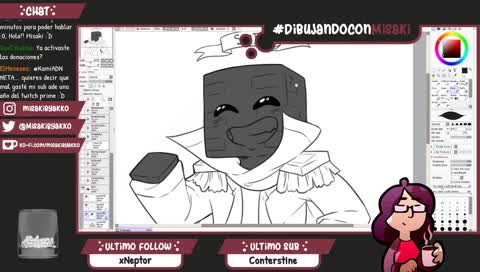 #DibujandoConMisaki | Dibujando subs | Song Request: On
