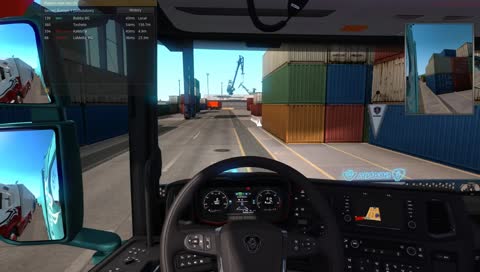 Convoy with HTC trailers, ETS2MP