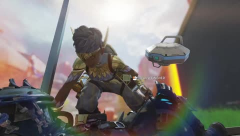 Octane blowing up in the background.. 