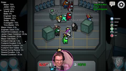 Er war richtig tief drin...