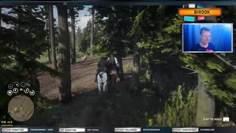 Det går ikke så godt for Torben med at ride