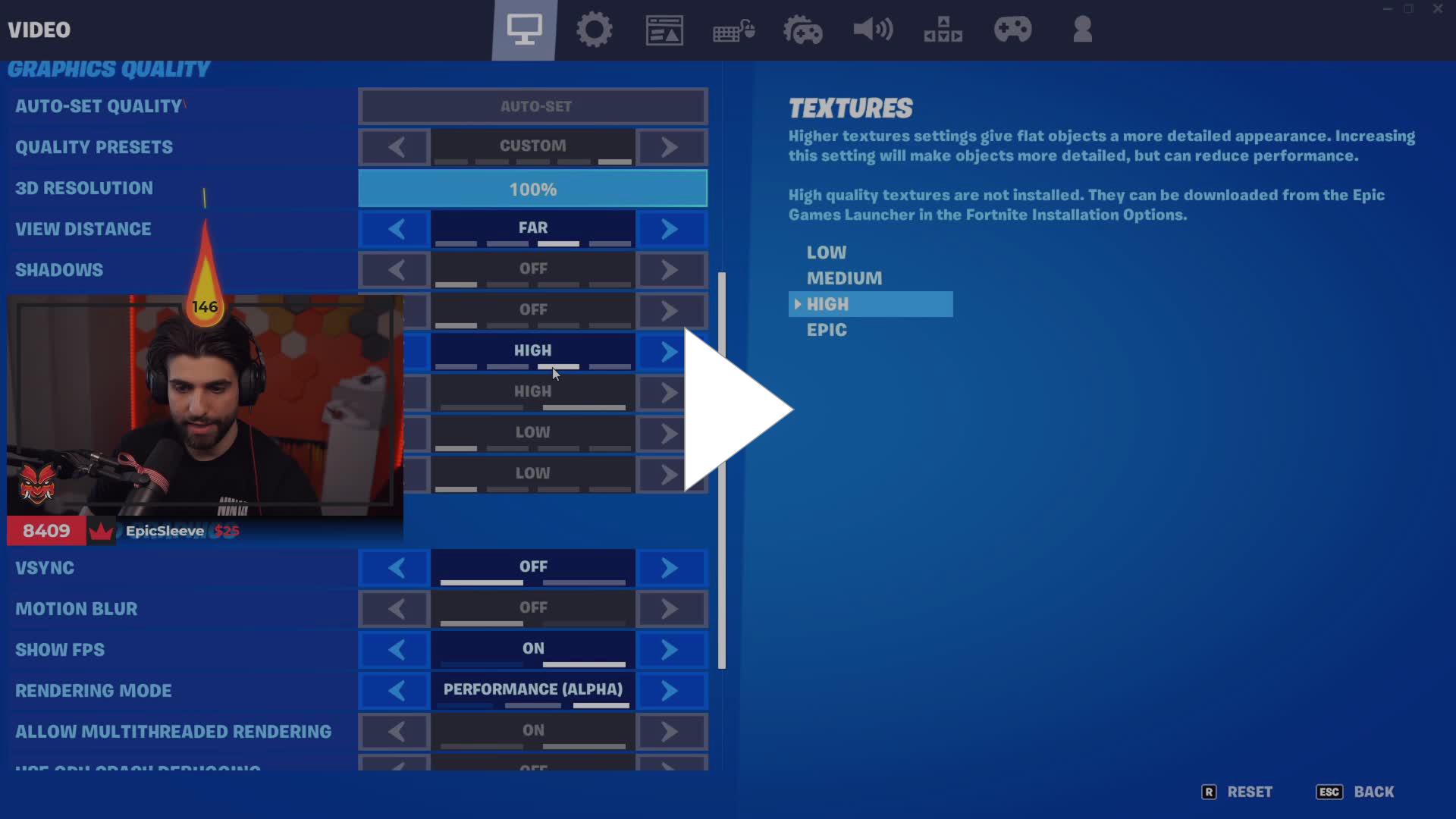Sypher Performance Mode Settings Twitch