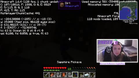 Dinusen holder på å dø av sand