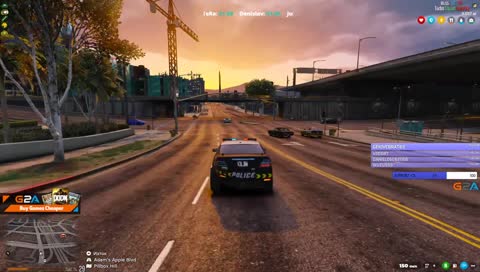 с магарето на патрул