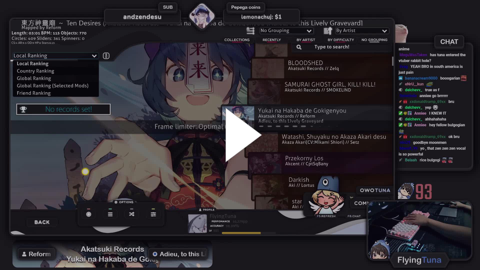 Flyingtuna Osu Settings Twitch