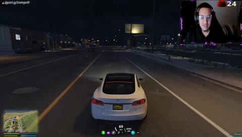 Zelfrijdende tesla