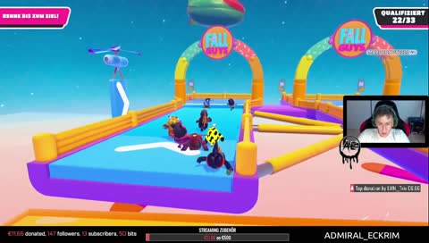 FallGuys grade noch geschafft :D