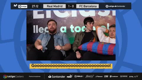 reven triste por el 2do gol del real madrid :C