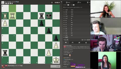 Ludwig misses Magnus' tactic in Hand/Brain chess game