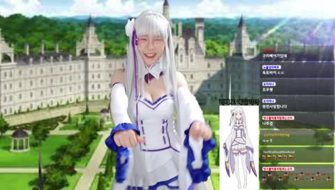 [코스프레] 21/04/18 Re:제로 에밀리야 코스프레 오토바이