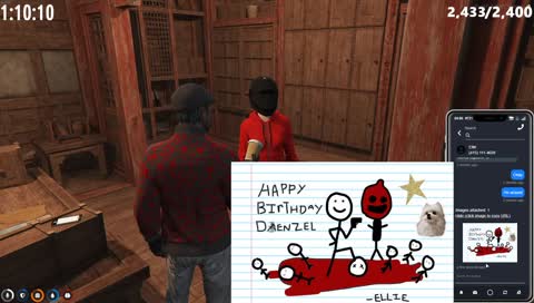 Denzel gets a birthday present