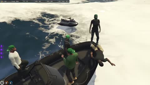 Marlo sleeping with the fishes