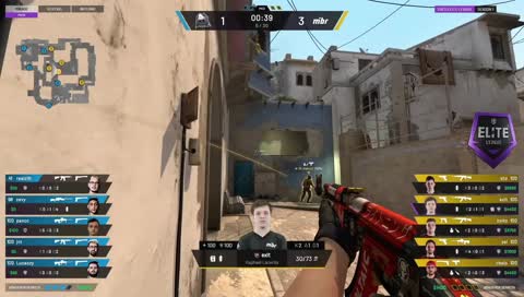 pancc - 3 quick AUG HS kills on the Balcony/Connector Area defense (initial frags)