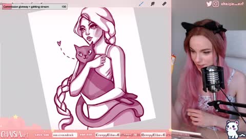 Chaisia actually eats paint