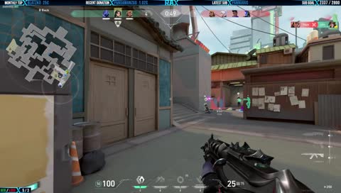 Einfach Spray in Rivals studiert.