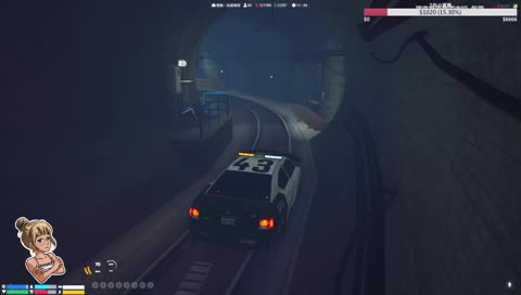 凶狠阿廉~卡車猛衝.2台警車噴火