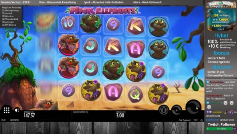 Goldi und sein Luck :) BIG WIN ! PINK ELEPHANTS