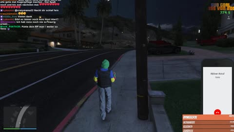 Veno spielt am Smartphone