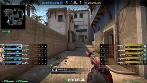 chelleos - 3 AWP kills on the Mid defense (initial frags)