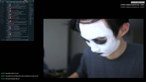 open face make-up
