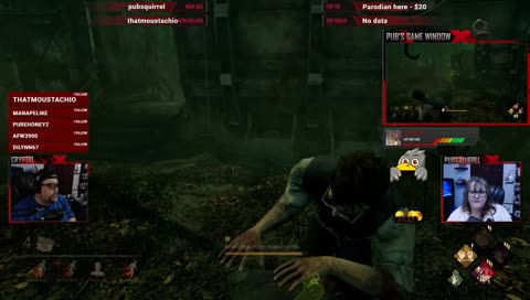 Shh... maybe he won't see us
