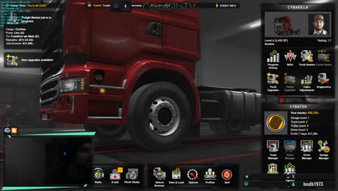 Euro Truck Simulator 2 First Play eng chat, no tutorial